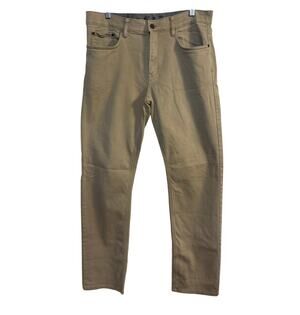 PRE-LOVED IZOD CASUAL KHAKI FLAT FRONT SLACKS SIZE 34X34
